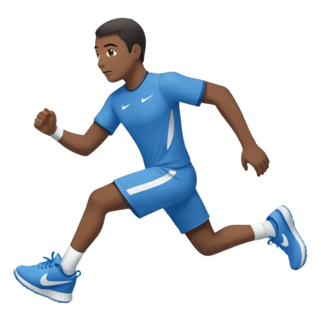 Um tubarão de tênis azul da Nike  sticker