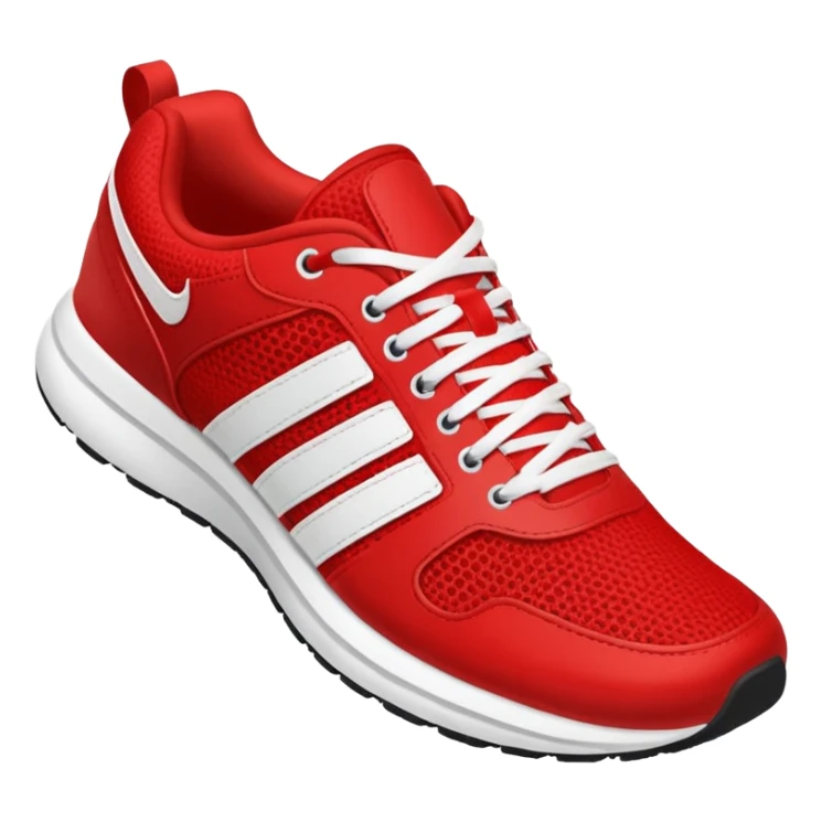 fast shoes, red and white sticker