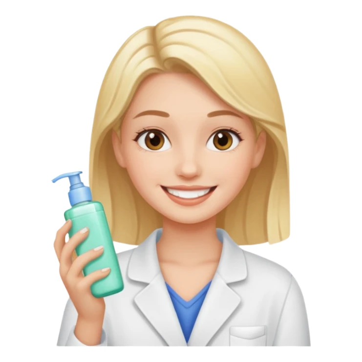an emoji of a girl doing skincare sticker