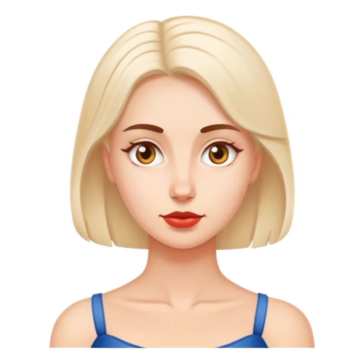 traditional polish european woman simple sticker