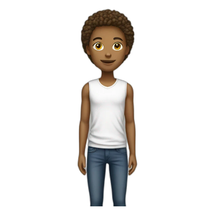 American teenage high schooler white sticker