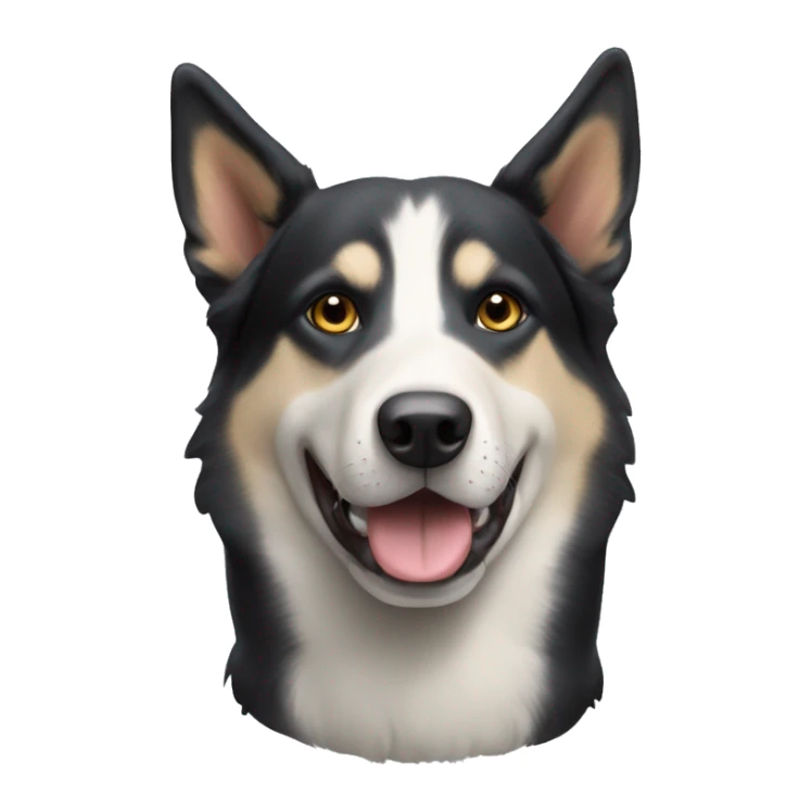 Beauceron and husky dog sticker