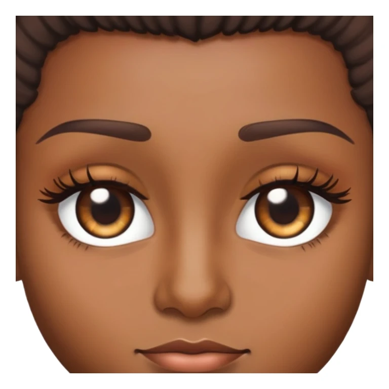 Brown eyelash lift sticker