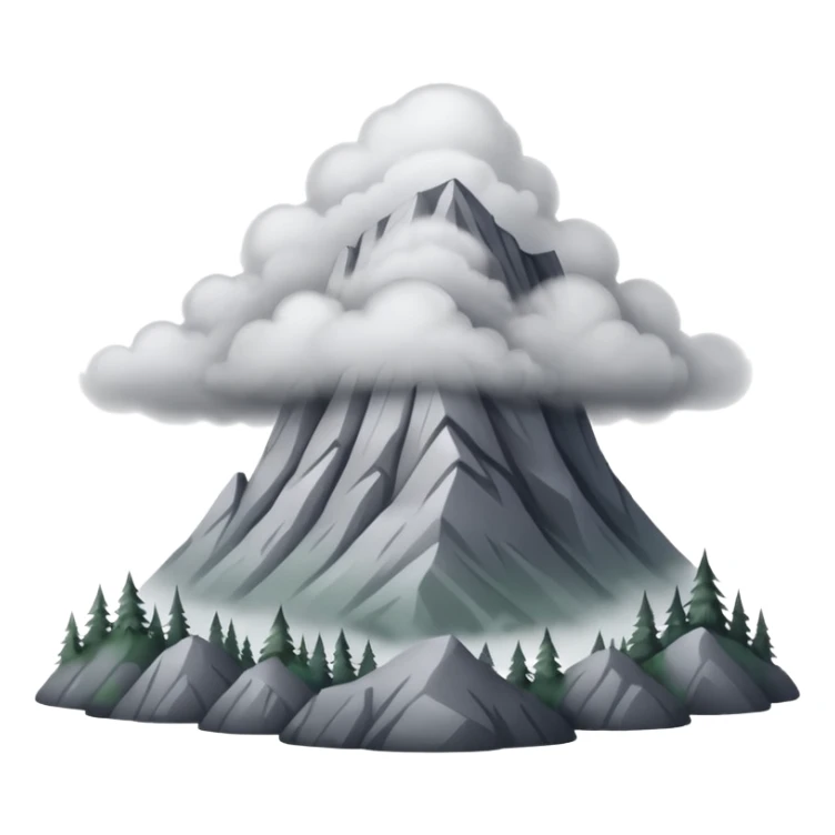 Like a  really foggy oregon mountain  sticker