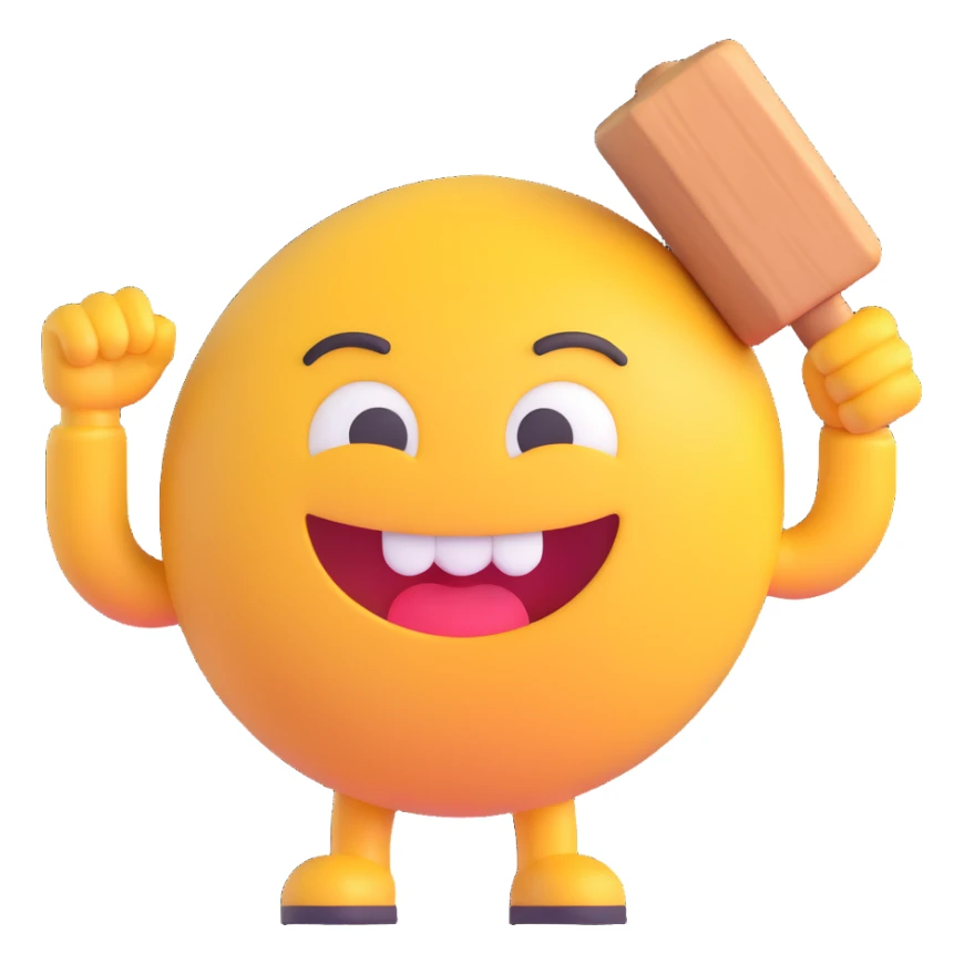motivational emoji working hard, carrying a heavy object, grit teeth, showing effort sticker