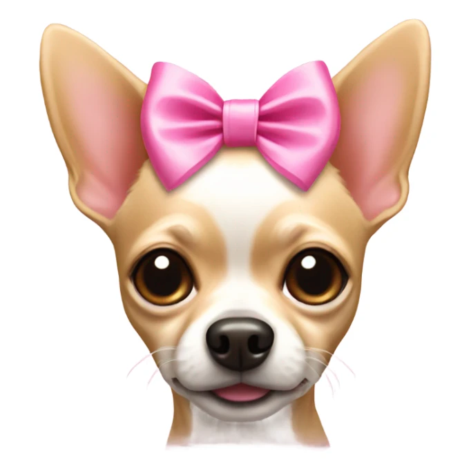 Chihuahua with pink Bow sticker