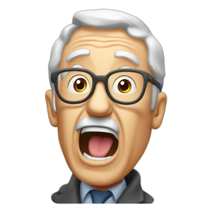 old man yell at the ACPR french regulator sticker