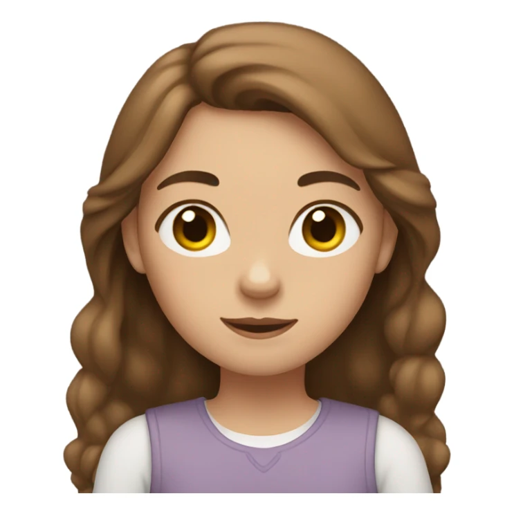 Girl with brown hair, holding 2 cats sticker