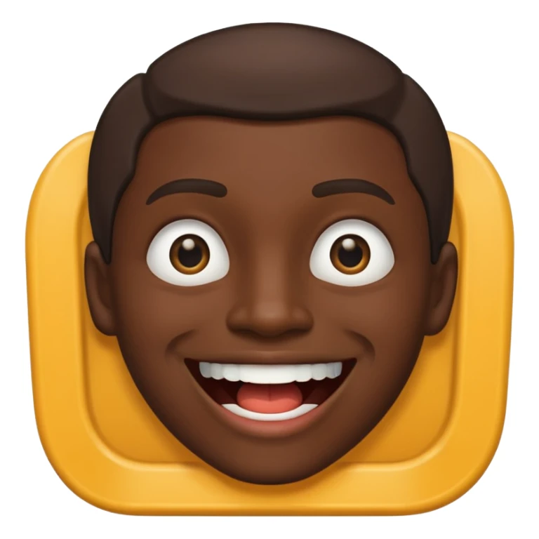 person with a mouth resembling a street gutter sticker