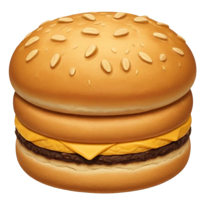 plain bun, biscuit-like textured top, golden brown sticker