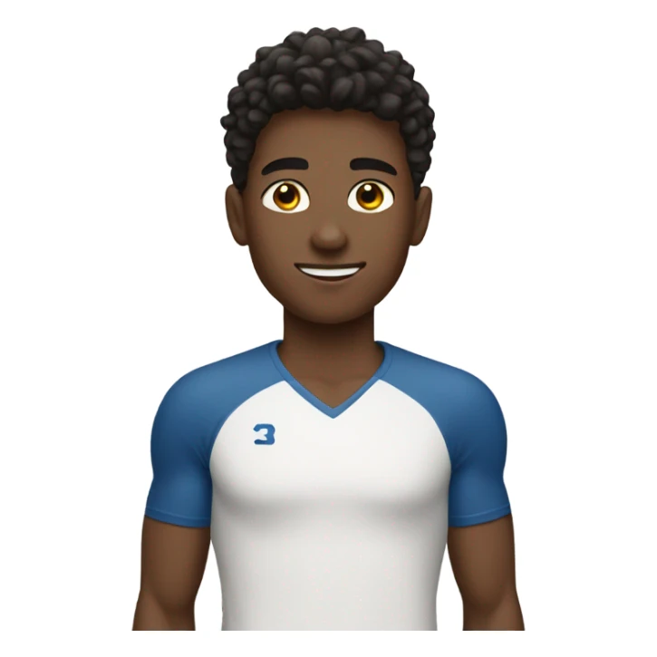 athletic teen boy sticker