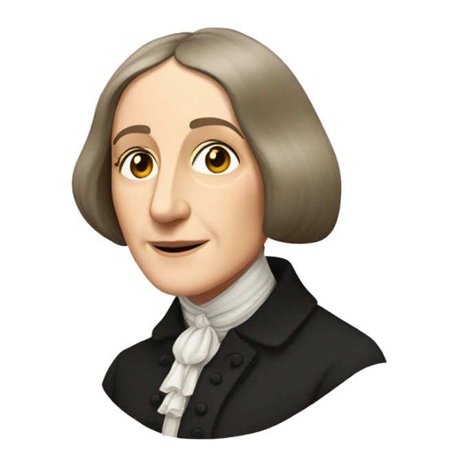 George Eliot (real name Mary Ann Evans) british writer sticker