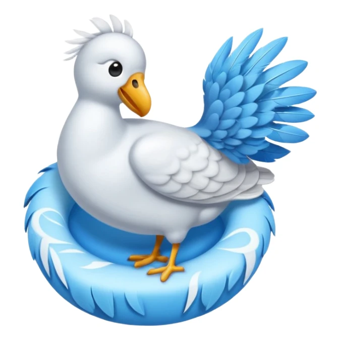 Quiero un emoji de la paz con una paloma blanca y un círculo sticker