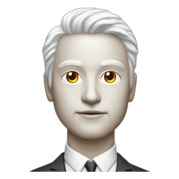 white skinned man head future cyberpunk banker crypto usd rich sticker