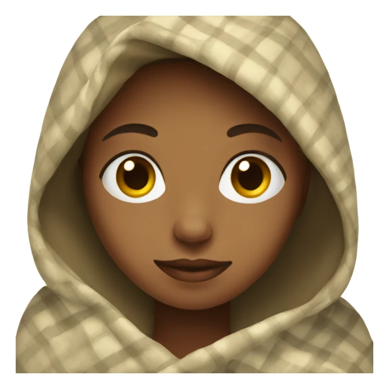 Girl with a blanket  sticker