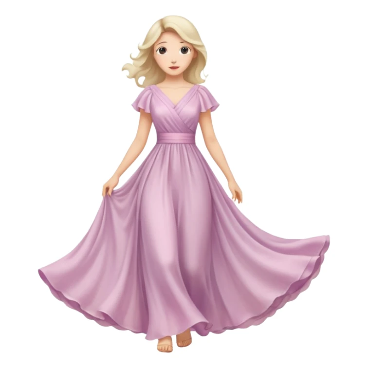 Woman curtsy sticker