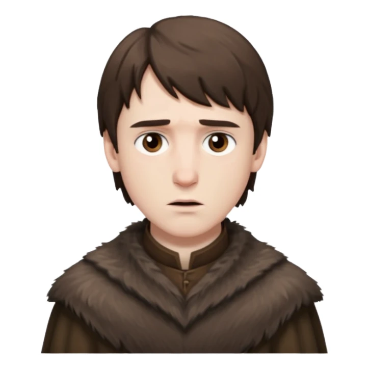 Bran Stark
 from Games of throne character face only front face sticker
