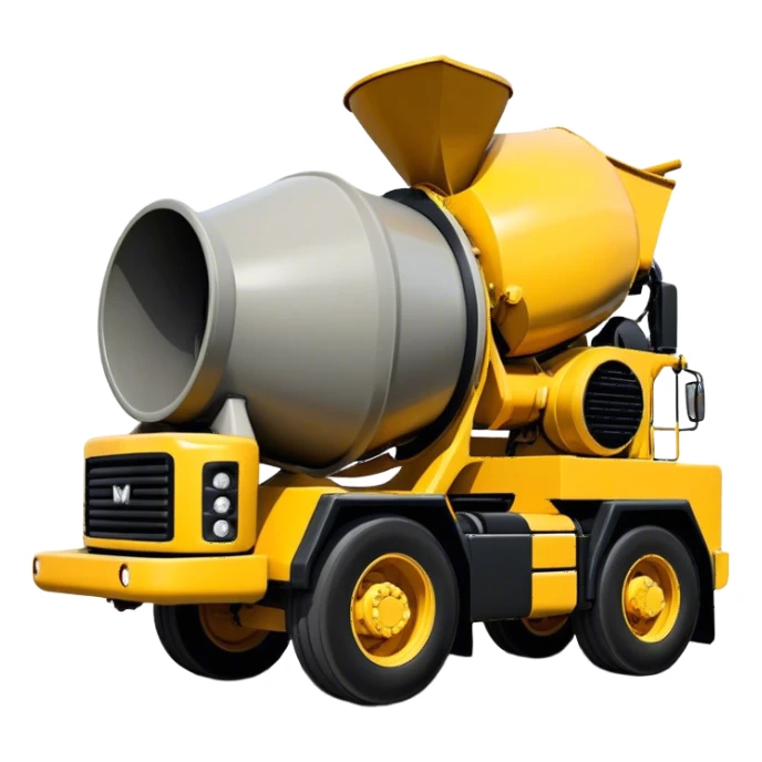 Cement Mixer - Mack Granite (Model Year: 2022) (Iconic colour: Yellow and black) sticker