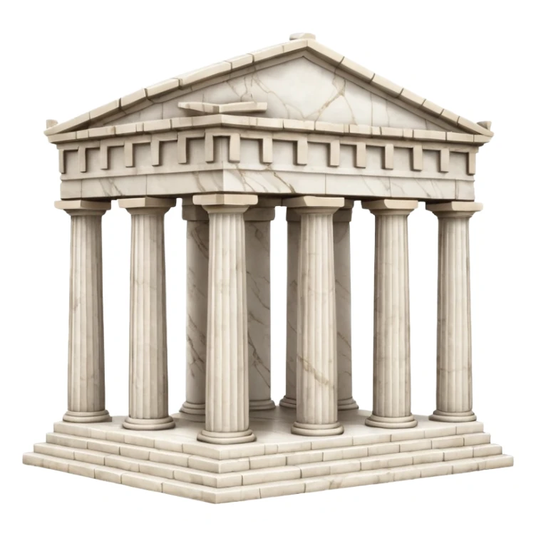 The Greek Temple sticker