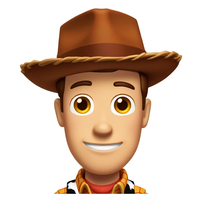 woody face from toy story sticker