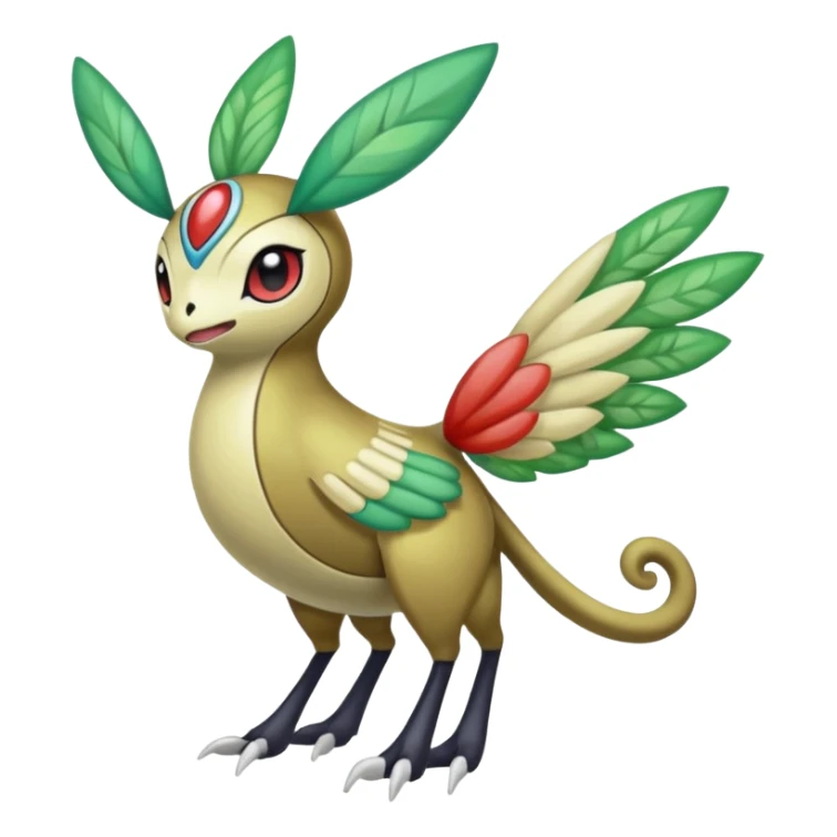 Meloetta-Vibrava-Xatu-Pokémon-Fakémon-hybrid-fusion-creature sticker