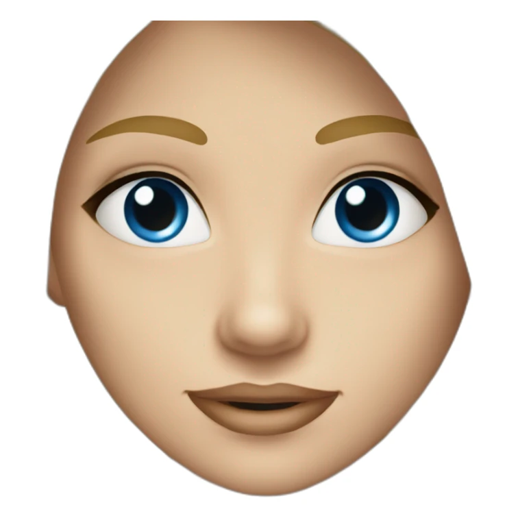 Fille blonde au yeux bleu loutre sticker