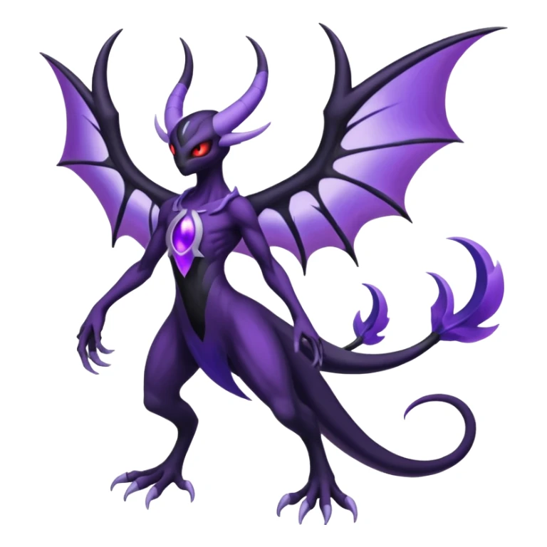 Lunala-Darkrai-Fakémon-hybrid-creature (full body)  sticker