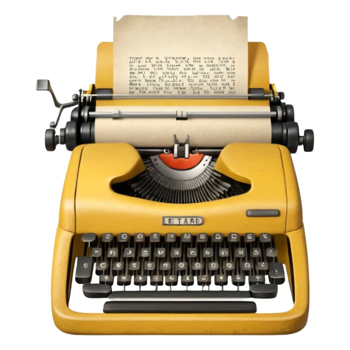 Typewriter with paper that says retard on paper no logo on typewriter  sticker