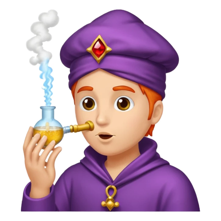 potion maker blowing kiss made of spark dust sticker