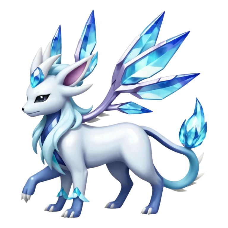 Primarina-Solgaleo-Glaceon-Suicune-Amaura-Dialga-fusion sticker