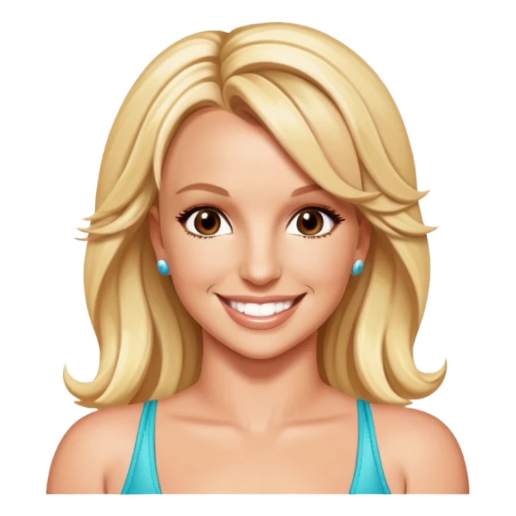 generate an emoji of britney spears sticker