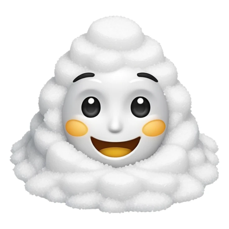 Happy face with Pile of salt sticker