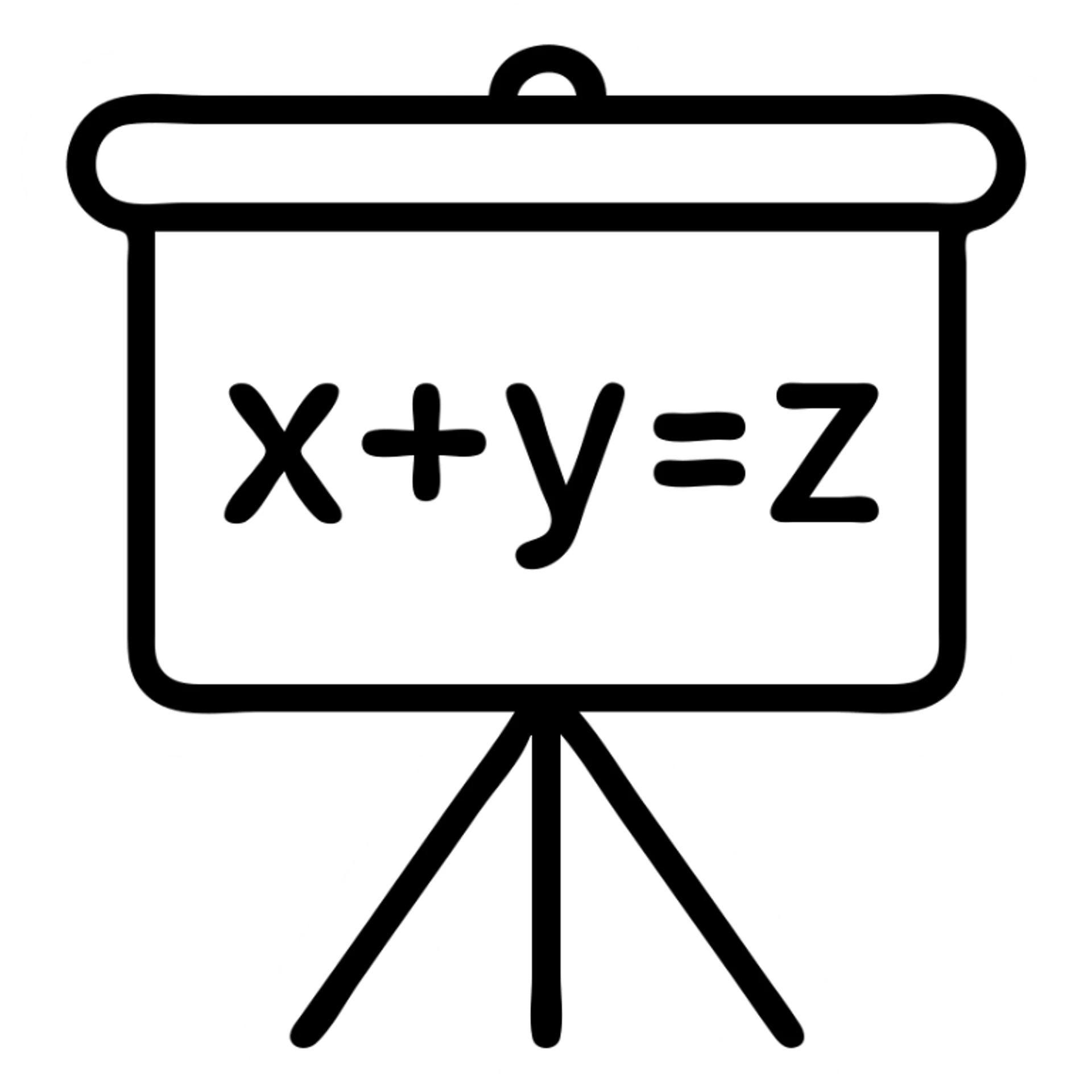 Icon school math classes  sticker