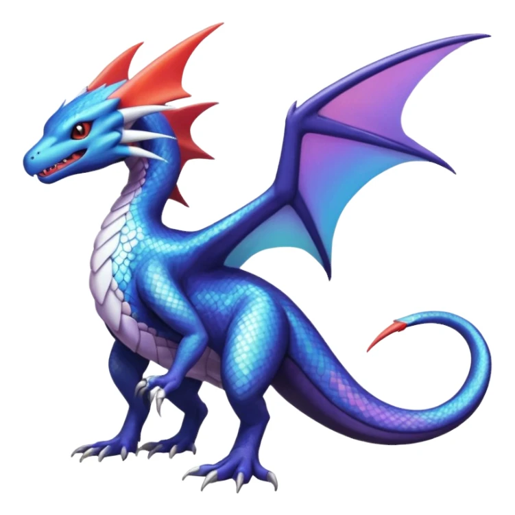 Noivern-Salandit-Latios-Lugia-Fakémon-hybrid-creature (full body)  sticker