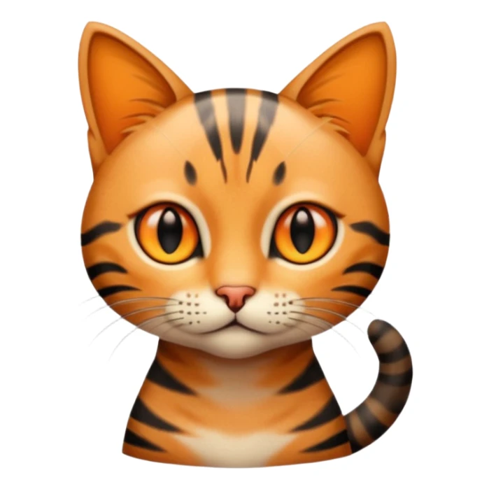 american short hair cat tabby color sticker