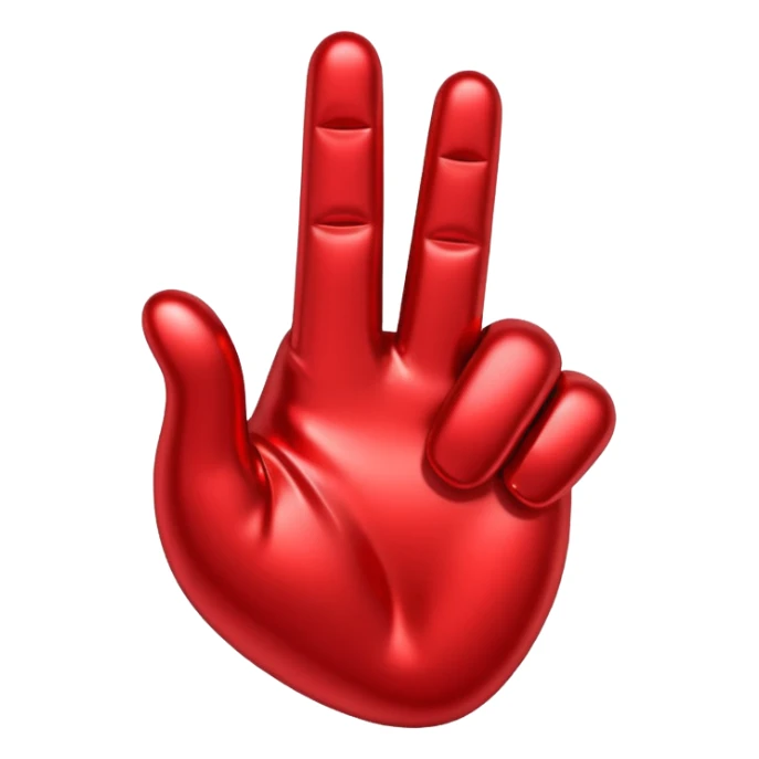 Middle finger in heart emoji sticker