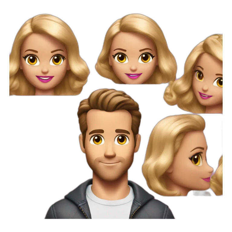 ryan reynolds in barbie movie sticker