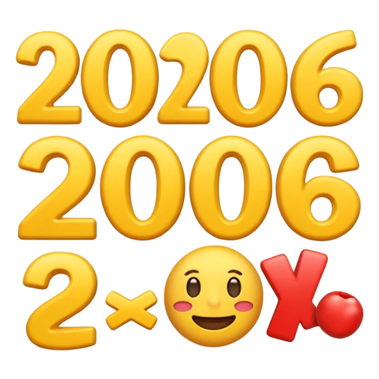 an animated emojis that turns the word "GEO NS" into "2026" sticker