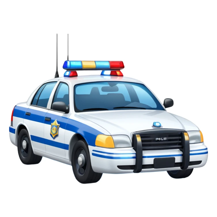 un emoji similar a este pero de una coche de policia sticker