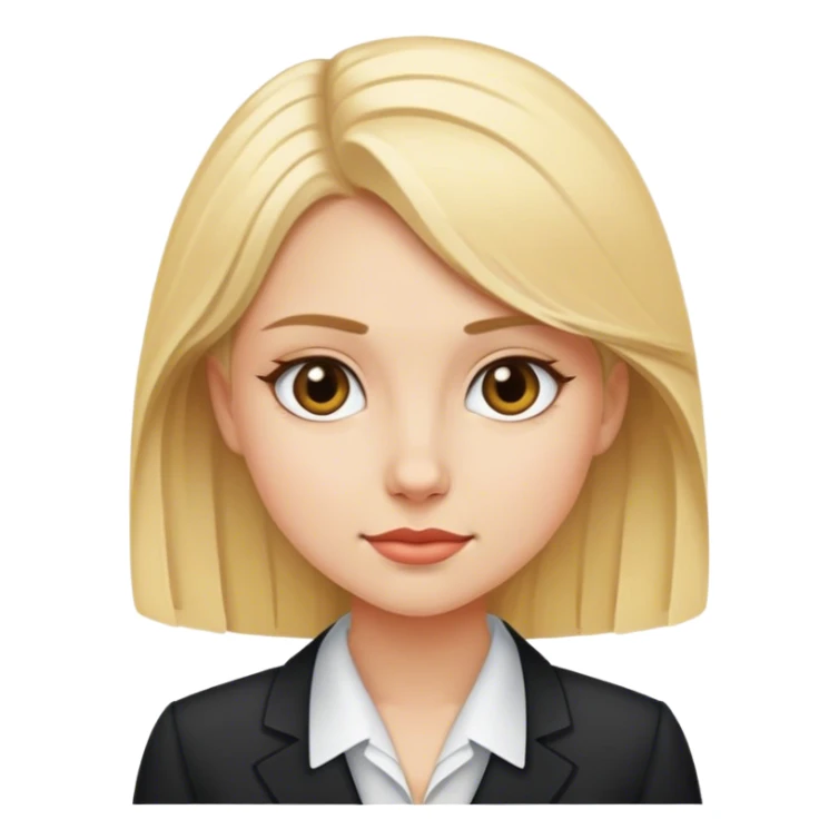 The blonde girl diplomat sticker
