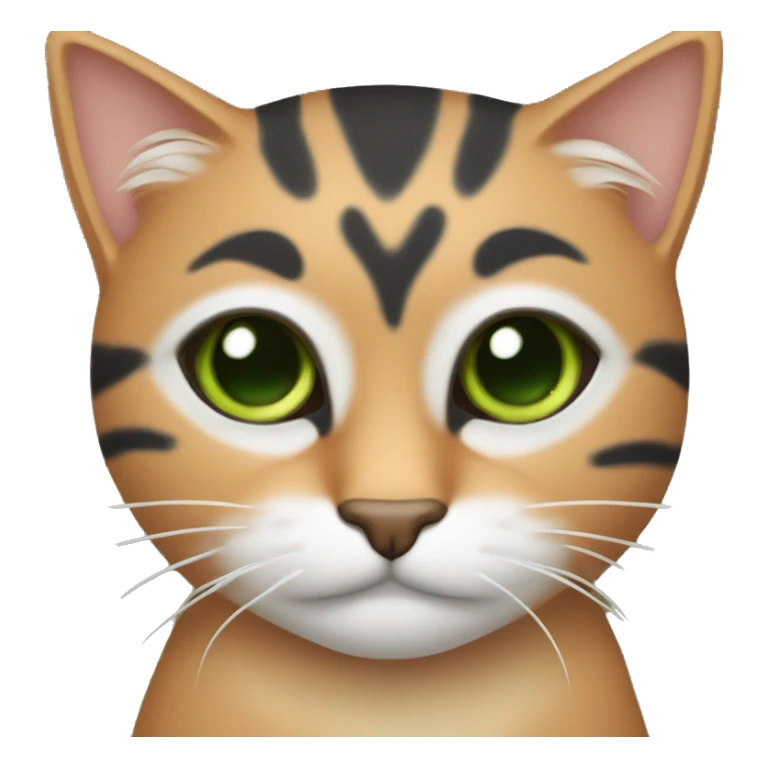 Gato naranja con ojos verdes sticker