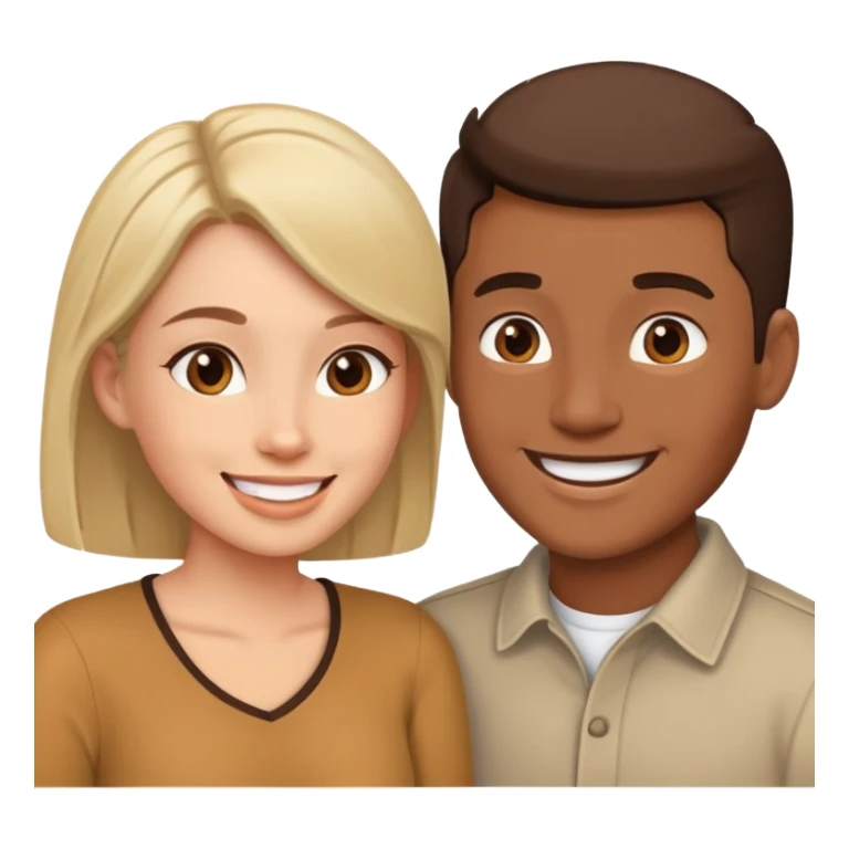 man and woman talking to each other sticker