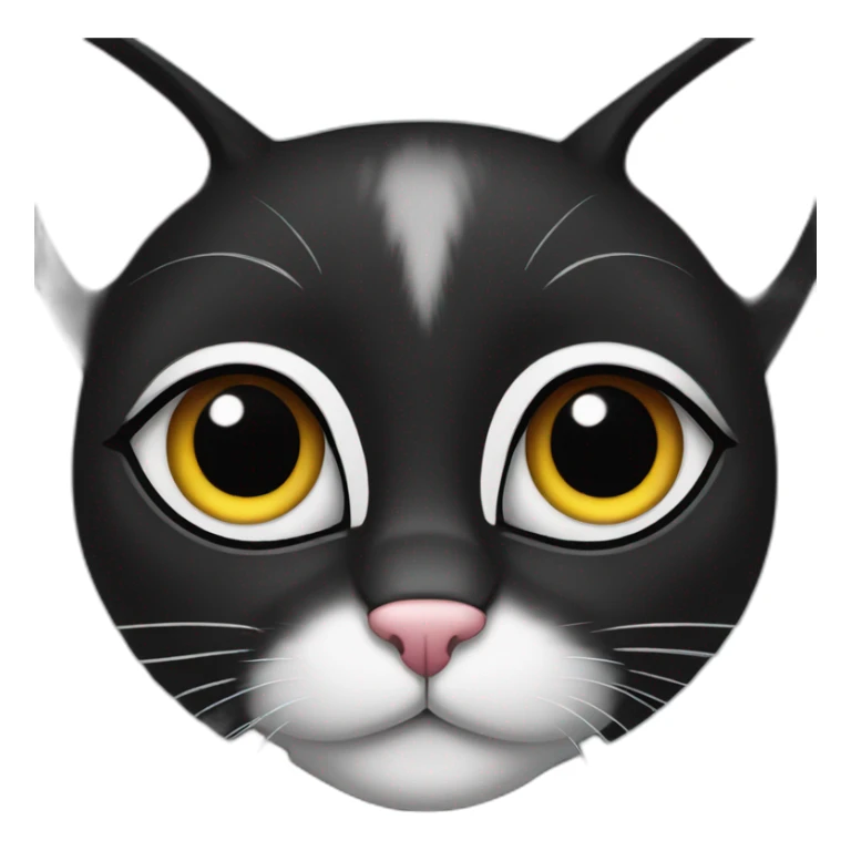 black girl cat with beautiful eyes sticker