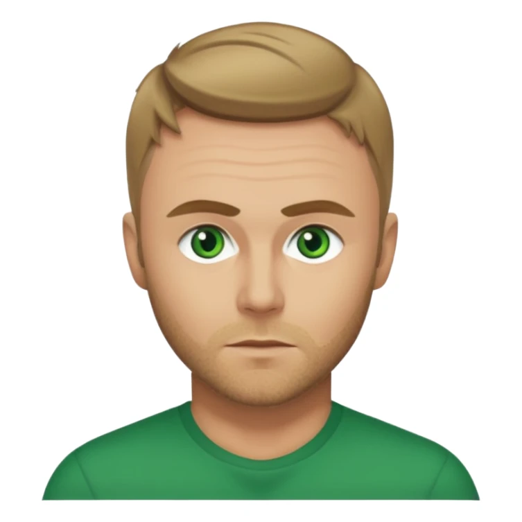 Gary Barlow with dark blonde hair, green eyes sticker