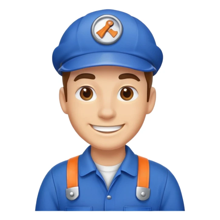 an illustration of a plumber sticker