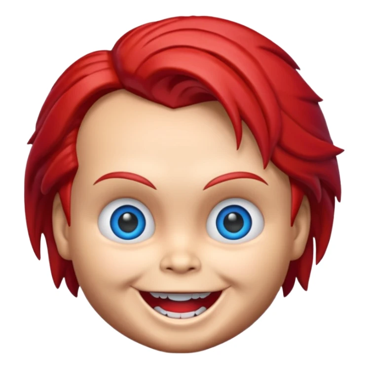 Un emojin de chuky sticker