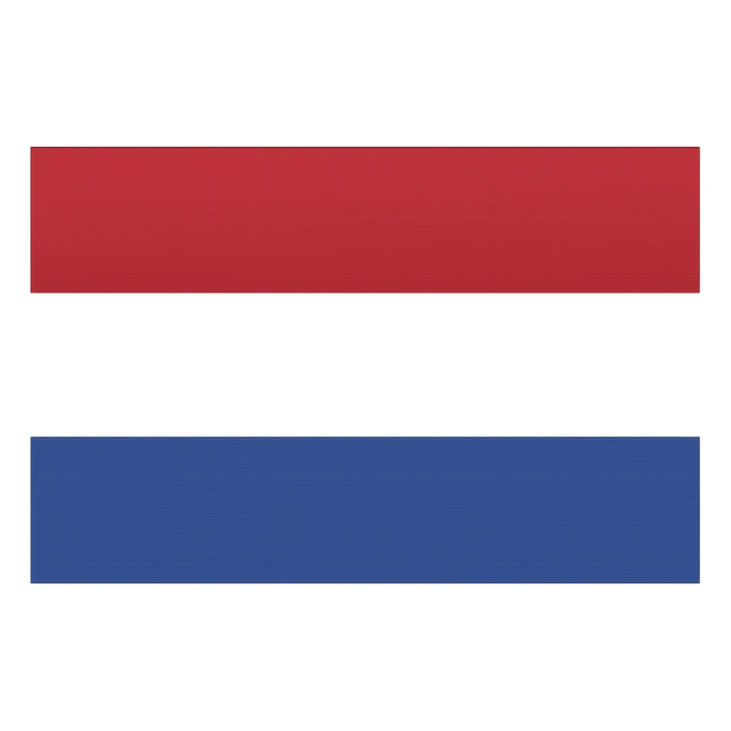 flat design style flag with red, blue and white stripes sticker