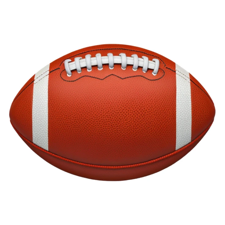 american football ball blue (#00A3E0) and red (#F9423A) sticker