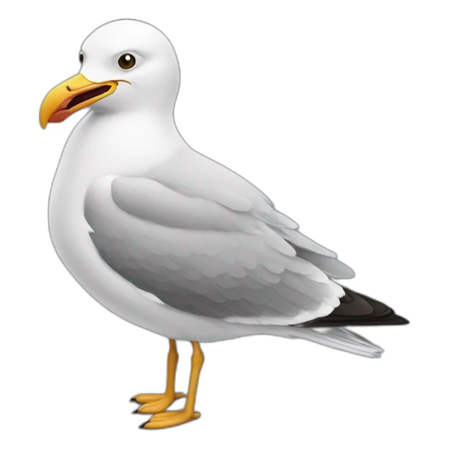 drunk seagull sticker