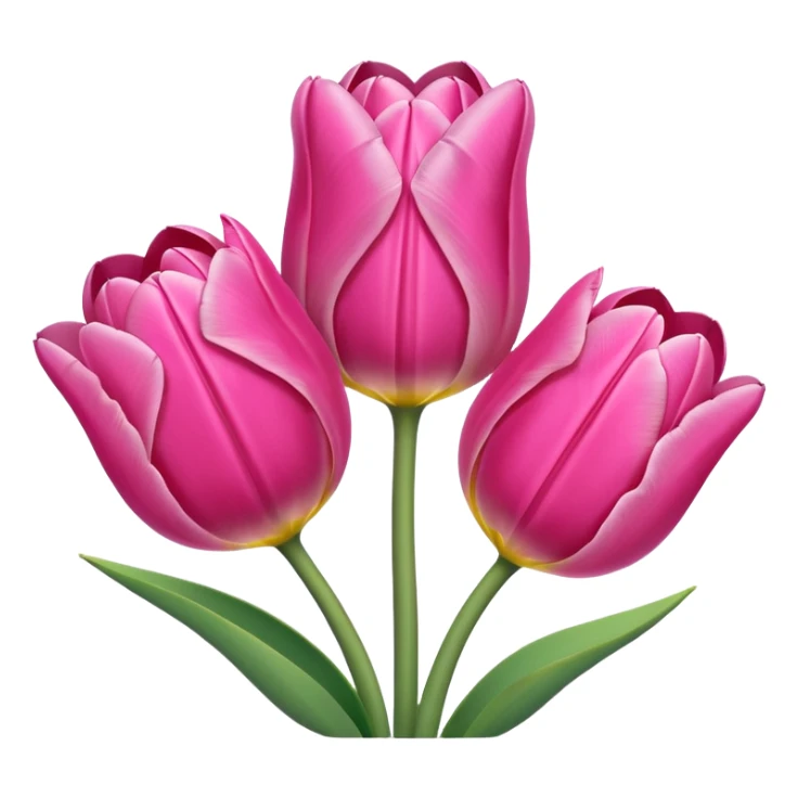 Aesthetic and adorable tulips sticker
